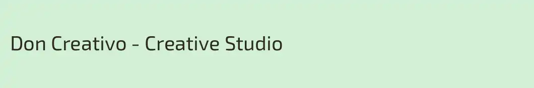 Don Creativo - Creative Studio